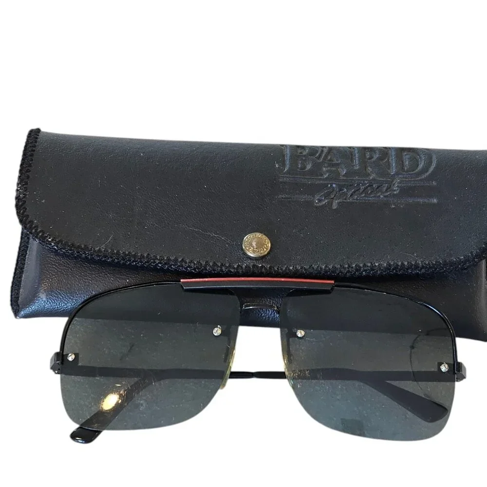 80s‎ Pilot Aviator Lifeguard Prop Sunglasses FRAMES ONLY Black Red Blurry Lenses